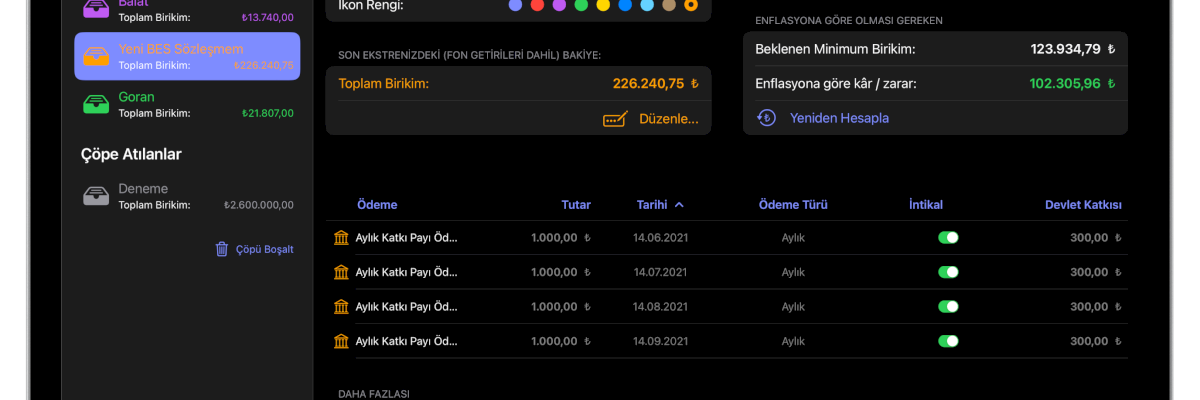BES Enflasyon Pro iPad üzerinde